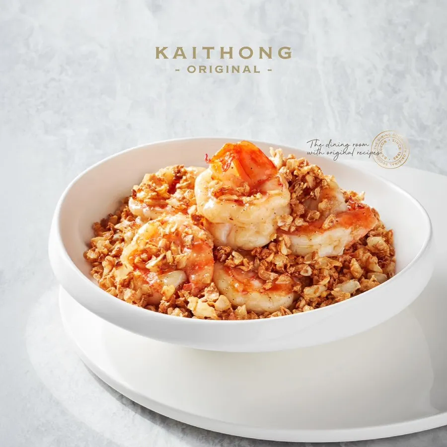 กุ้งทอดกระเทียม ร้านไก่ทอง ออริจินัล